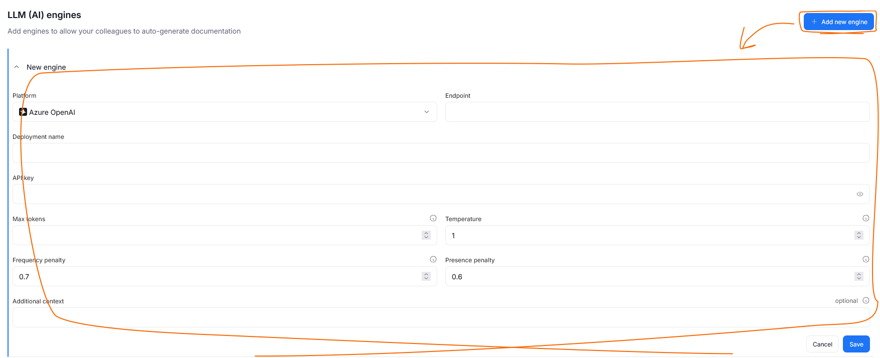 Configure AI Autodocumentation settings