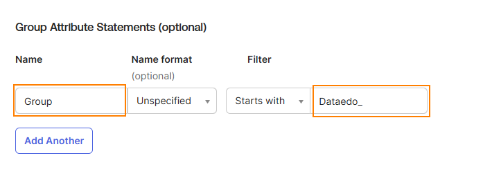SAML integration settings