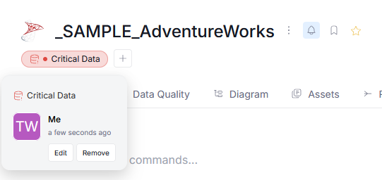 Badge edit tooltip