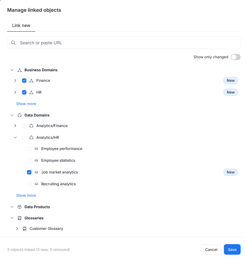 linking pop-up