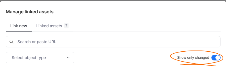 linking pop-up