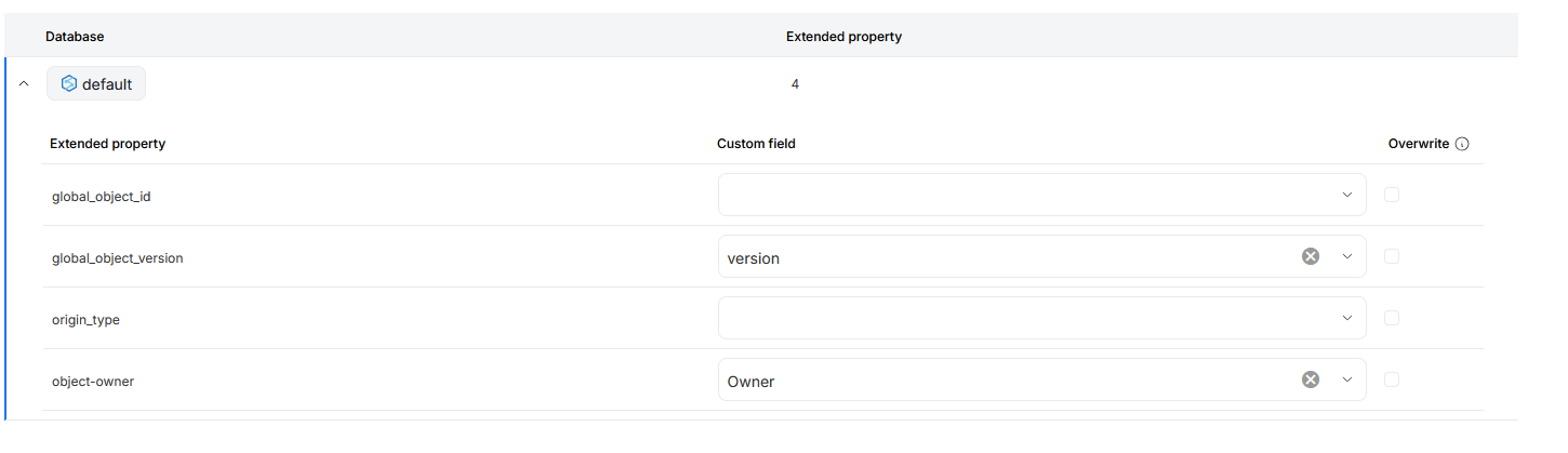 overwrite custom fields