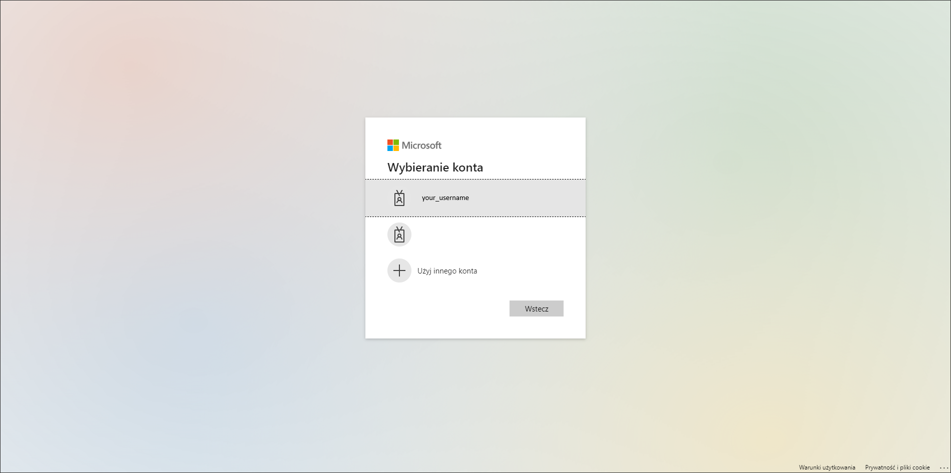 Microsoft login