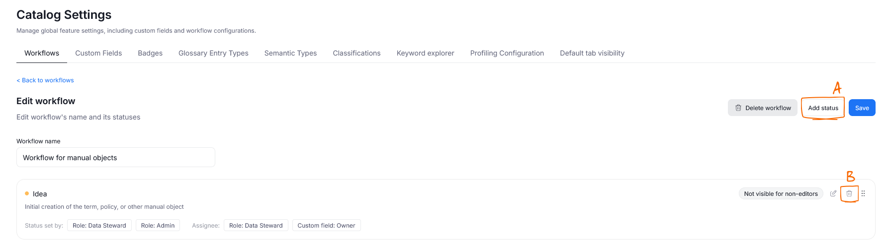Workflows configuration | Dataedo documentation