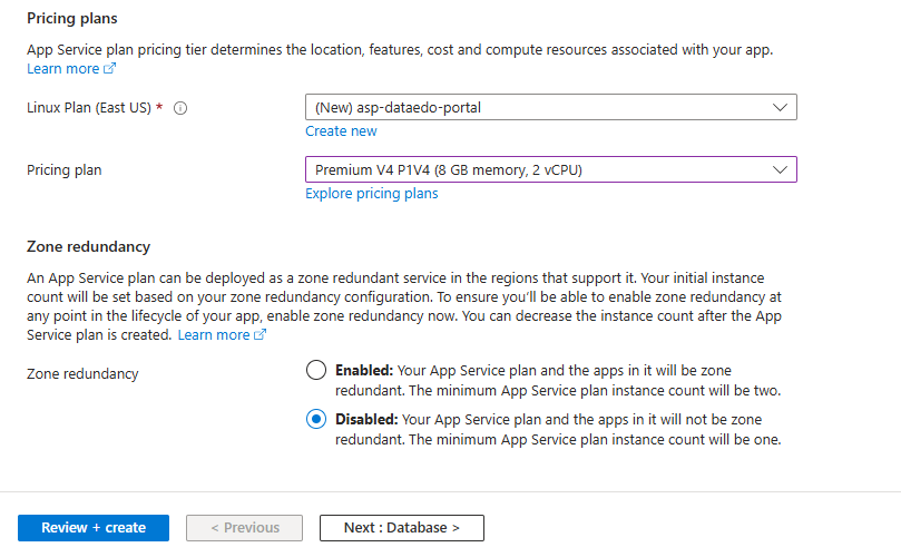 configure web app - basics