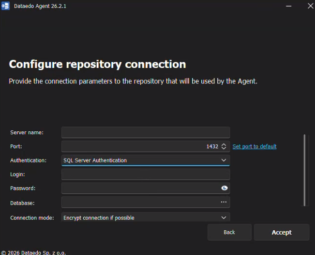 Agent Installer connection string prompt