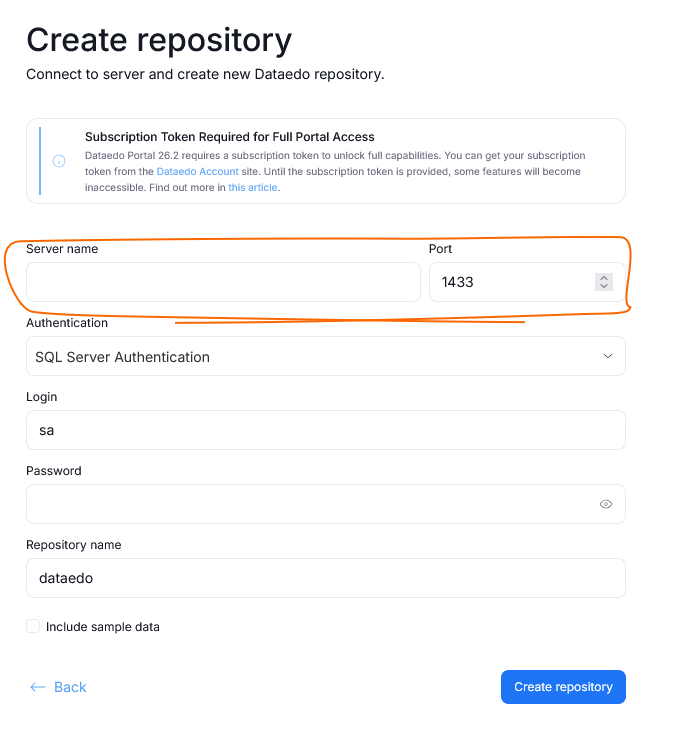 creating repository