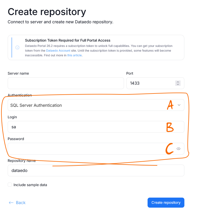 creating repository