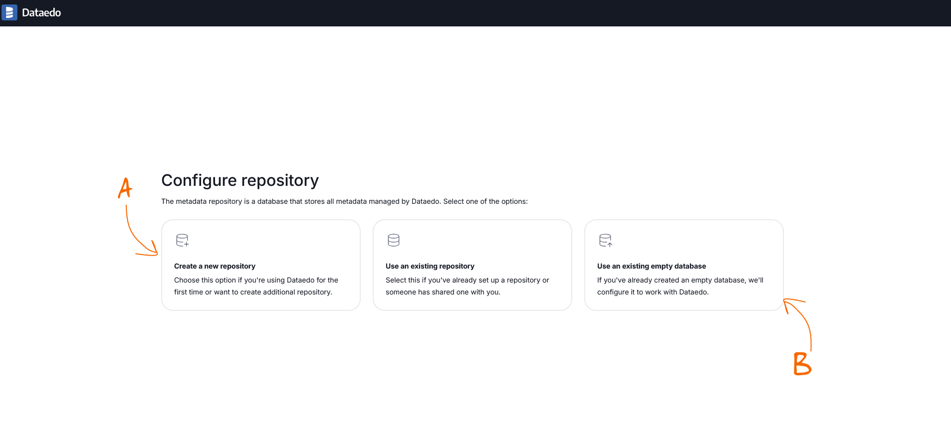 use an existing repository