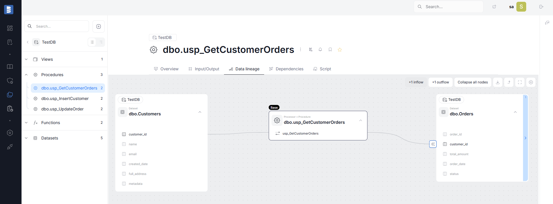 Interface tables automatic parsing