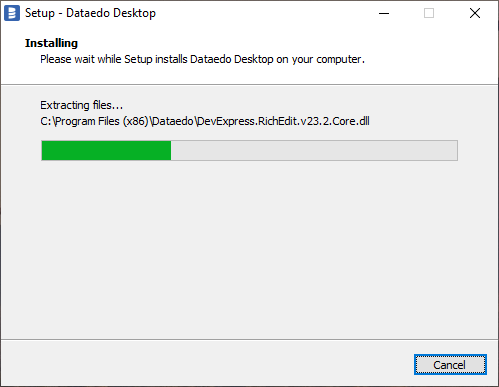 installing