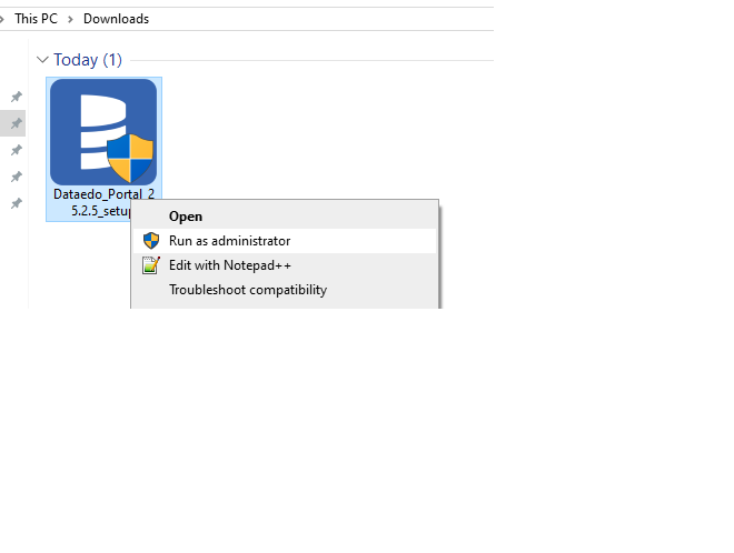 installing 